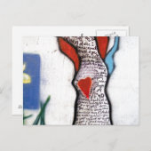 ワーズワースの詩の木の落書き ポストカード (正面/裏面)