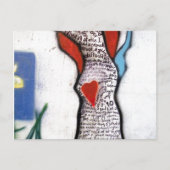 ワーズワースの詩の木の落書き ポストカード (正面)