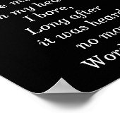 ワーズワース引用文 – アートプリント ポスター (角)