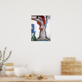 ワーズワース詩ツリー落書き ポスター (キッチン)