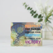 ワーズ感動的ネットボールスポーツ引用文 ポストカード (スタンド正面)