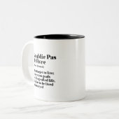 ワーズ感動的引用文パドドヴィヴル ツートーンマグカップ (正面左)