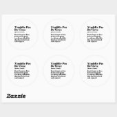 ワーズ感動的引用文パドドヴィヴル ラウンドシール (シート)