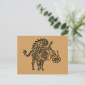 ワーソおもしろい芸術的グ抽象芸術アート ポストカード (スタンド正面)