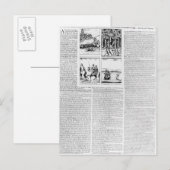 ワーチェスターの戦いの歴史 ポストカード (正面/裏面)