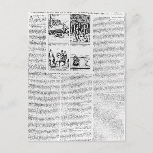 ワーチェスターの戦いの歴史 ポストカード (正面)