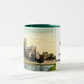 ワーチェスター大聖堂お土産マグ ツートーンマグカップ (中央)