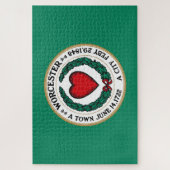 ワーチェスター市旗(マサチューセッツ州) ジグソーパズル (縦)