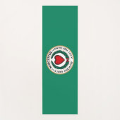 ワーチェスター市旗(マサチューセッツ州) ヨガマット (正面)