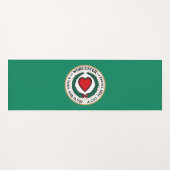 ワーチェスター市旗(マサチューセッツ州) ヨガマット (正面(横))