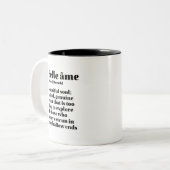 ワーッ感動的フランスのプビューティフルソウルベルアメ ツートーンマグカップ (正面左)