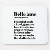 ワーッ感動的フランスのプビューティフルソウルベルアメ マウスパッド (正面)