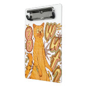 ワーッ？オレンジキャットイラストレーション ミニクリップボード (アングル2)