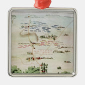 ワーテルローの戦いの計画そして眺め メタルオーナメント (正面)