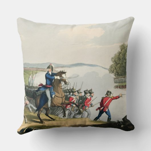 ワーテルローの戦いは井戸の公爵によって決定しました クッション (裏面)