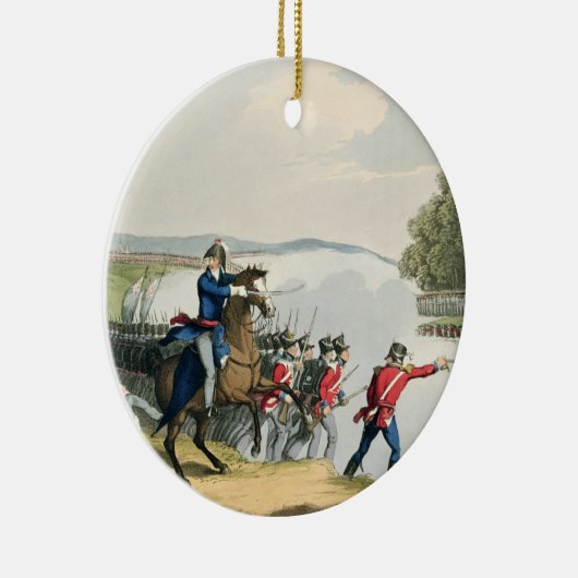 ワーテルローの戦いは井戸の公爵によって決定しました セラミックオーナメント (右)