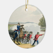 ワーテルローの戦いは井戸の公爵によって決定しました セラミックオーナメント (左)