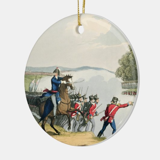 ワーテルローの戦いは井戸の公爵によって決定しました セラミックオーナメント (左)