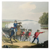 ワーテルローの戦いは井戸の公爵によって決定しました タイル (正面)