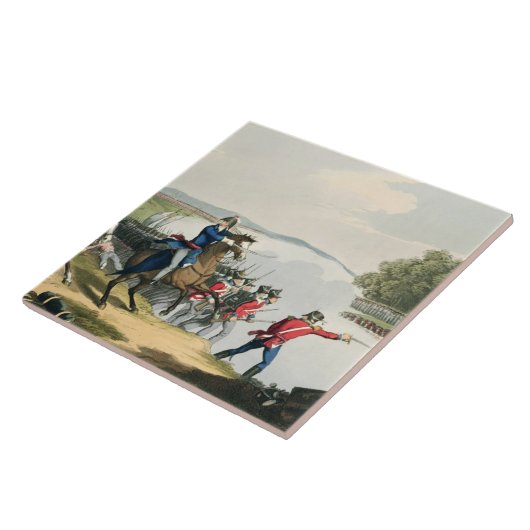 ワーテルローの戦いは井戸の公爵によって決定しました タイル (側面)