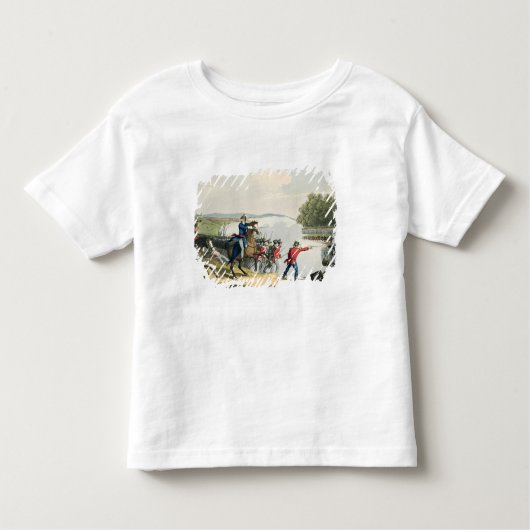 ワーテルローの戦いは井戸の公爵によって決定しました トドラーTシャツ (正面)