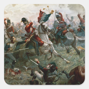 ワーテルローの戦い、1815年6月18日1898年(色l スクエアシール