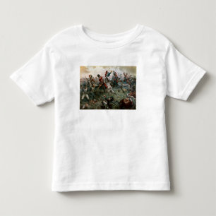 ワーテルローの戦い、1815年6月18日1898年(色l トドラーTシャツ