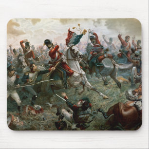 ワーテルローの戦い、1815年6月18日1898年(色l マウスパッド