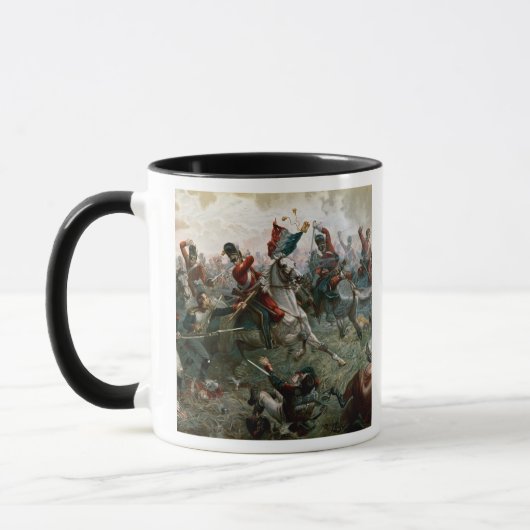 ワーテルローの戦い、1815年6月18日1898年(色l マグカップ (左)