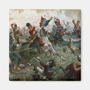 ワーテルローの戦い、1815年6月18日1898年(色l マグネット