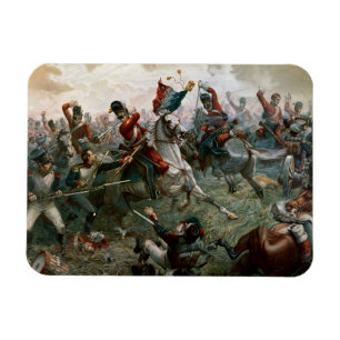 ワーテルローの戦い、1815年6月18日1898年(色l マグネット
