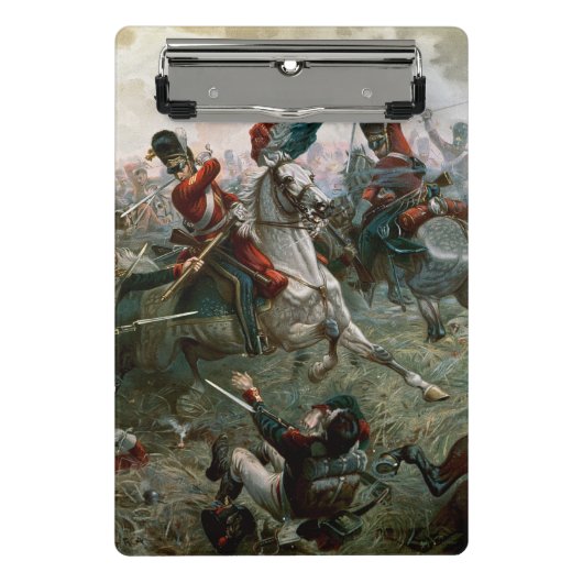 ワーテルローの戦い、1815年6月18日1898年(色l ミニクリップボード (正面)