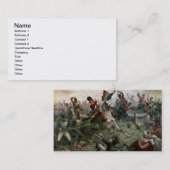 ワーテルローの戦い、1815年6月18日1898年(色l 名刺 (正面/裏面)