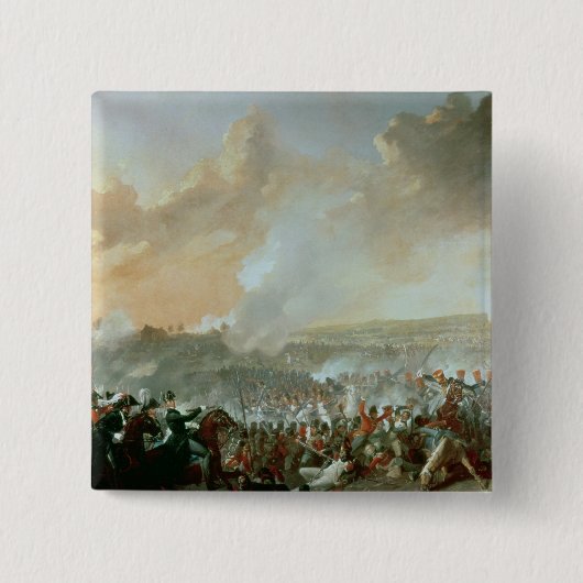 ワーテルローの戦い、1815年6月18日 缶バッジ (正面)