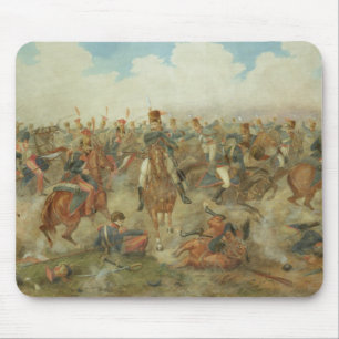 ワーテルローの戦い、1815年6月18日(w/c papで マウスパッド