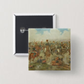ワーテルローの戦い、1815年6月18日(w/c papで 缶バッジ (正面&裏面)