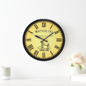 ワーテルロー駅～タワーブリッジ～ロンドンイングランド～ ラージ壁時計 (ホーム)