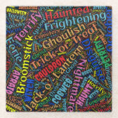 ワーディ・ハロウィーン ガラスコースター (正面)