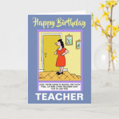 ワードの先生-ハッピーバースデー カード (黄色い花)