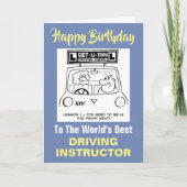 ワードの運最高の転インストラクター カード (正面)