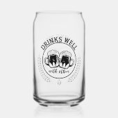 ワードアおもしろいートビールを飲む ガラス缶 (裏面)