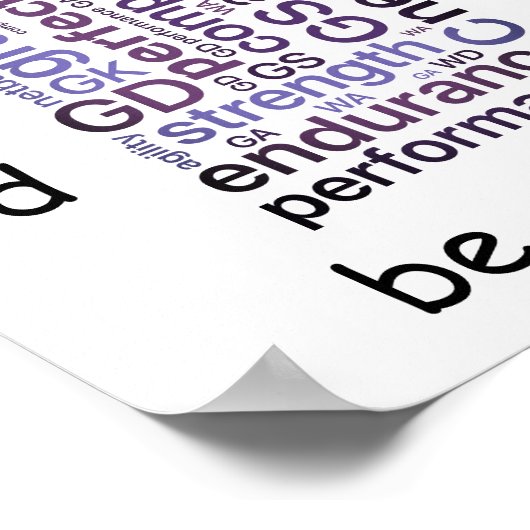 ワードアやる気を起こさせるートネットボール引用文 ポスター (角)