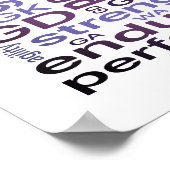 ワードアやる気を起こさせるートネットボール ポスター (角)