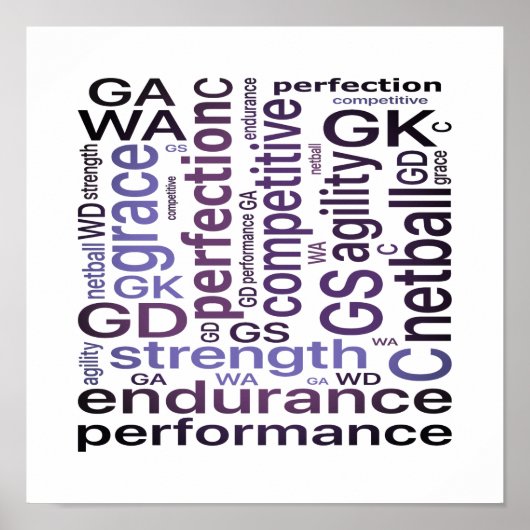 ワードアやる気を起こさせるートネットボール ポスター (正面)