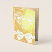 ワードアパーソナライズされたート50周年記念カード 箔カード (正面)