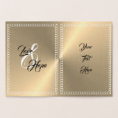 ワードアパーソナライズされたート50周年記念カード 箔カード (内部)