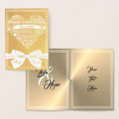 ワードアパーソナライズされたート50周年記念カード 箔カード (ディスプレー)