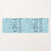 ワードアモダンートヨガマットブルー ヨガマット (裏面(横))