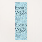 ワードアモダンートヨガマットブルー ヨガマット (正面)