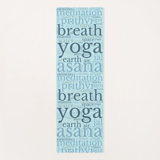 ワードアモダンートヨガマットブルー ヨガマット (正面)